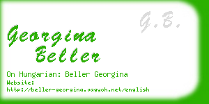 georgina beller business card